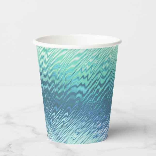 Gobelets En Papier Épreuve à la menthe cool : (Recto)