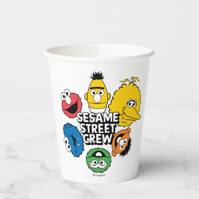 Gobelets En Papier Équipe de Sesame Street (Gauche)