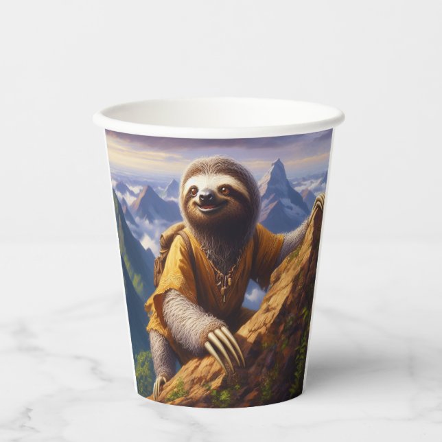 Gobelets En Papier Escalade de Sloth Mountain (Recto)