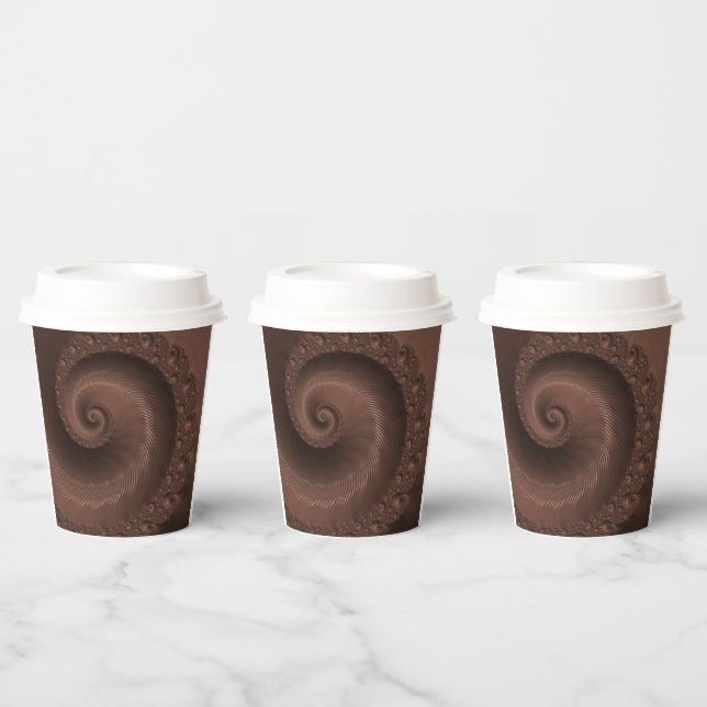 Gobelets En Papier Étaler le torse de chocolat (Multi)