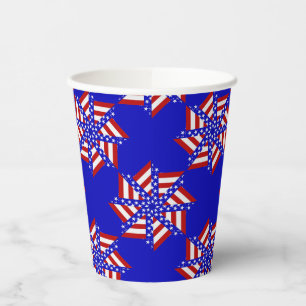 Gobelets En Papier États-Unis Drapeau-Teabag Folding s14b-COUPES DE P
