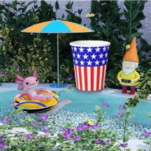 Étoiles N rayures Rouge Blanc Bleu