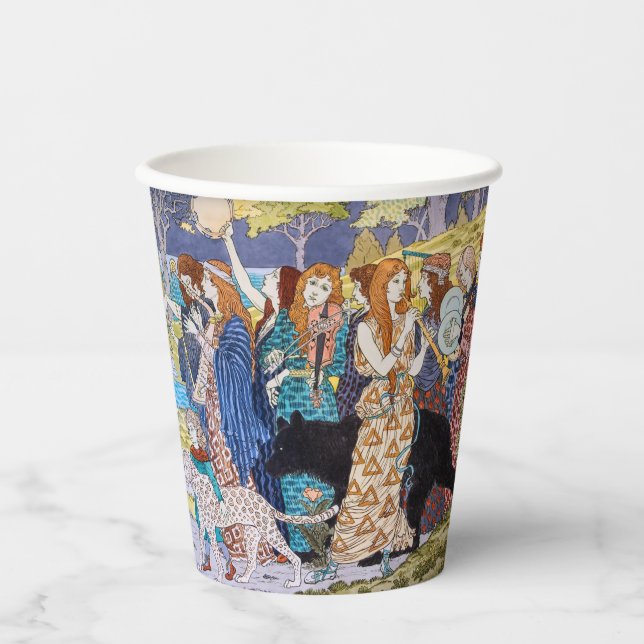 Gobelets En Papier Eugene Grasset - Panneau décoratif Harmony (Recto)