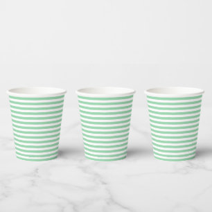 Gobelets En Papier Eve & Sofie Green Stried