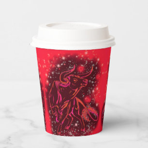 Gobelets En Papier Exécution de tasses de papier Red Bull