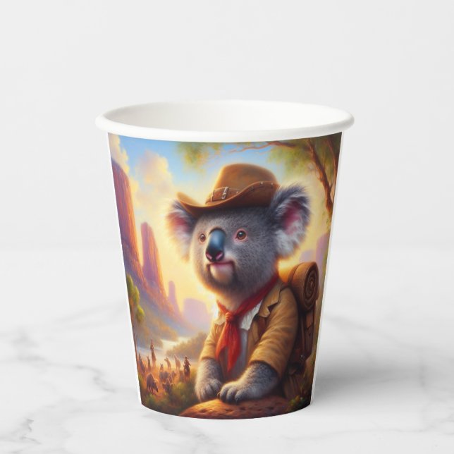 Gobelets En Papier Explorateur Koala (Recto)