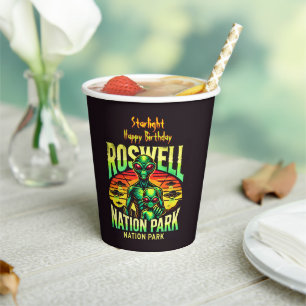 Gobelets En Papier Explorez le folklore OVNI à Roswell !