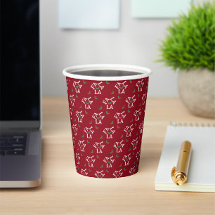 Gobelets En Papier Fa La La Festive Holly Christmas