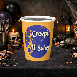 Gobelets En Papier Faire la fête sobre | Soirée d'Halloween sobre
