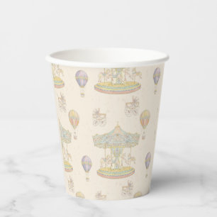 Gobelets En Papier Fairytale Vintage Amusement Park