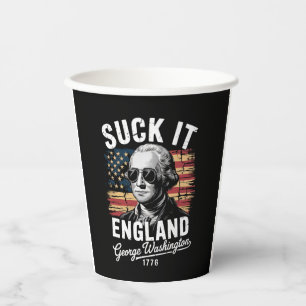 Gobelets En Papier Fais Nous Une Fierté Angleterre 4 Juillet George W