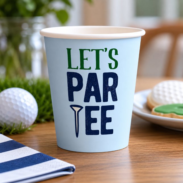 Gobelets En Papier Faisons la fête au golf (Créateur téléchargé)