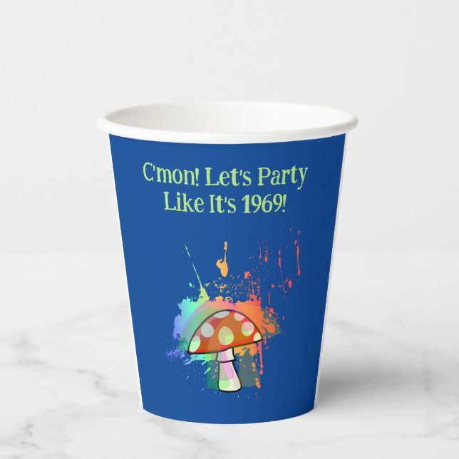 Gobelets En Papier Faisons la fête comme en 1969 ! (Recto)