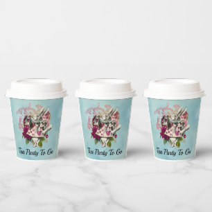 Gobelets En Papier Fancy Wonderland White Rabbit Tea Party Aller