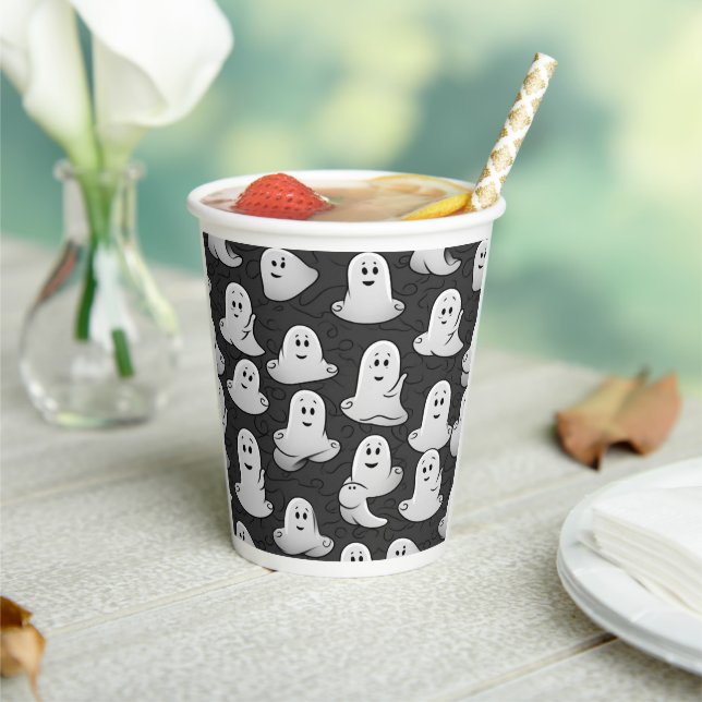 Gobelets En Papier Fantômes conviviaux (Insitu)