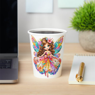 Gobelets En Papier Fée Numérique Magique Colorée - Clip Art Fantastiq