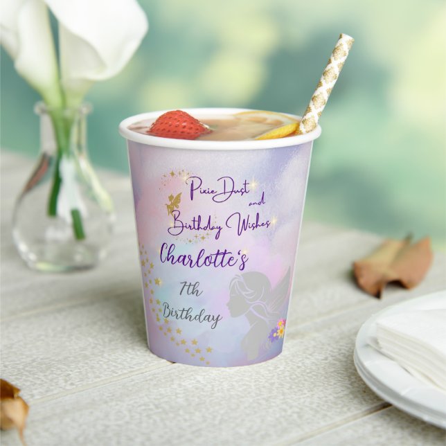 Gobelets En Papier Fée "Pixie Dust and Birday Wives" (Insitu)