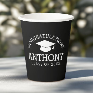 Gobelets En Papier Félicitations Diplômé - Diplôme de Diplôme Classe 