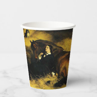 Gobelets En Papier Femme et Cheval