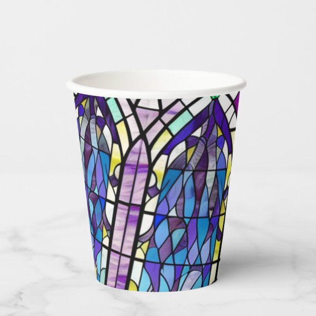 Gobelets En Papier Fenêtre Église (Recto)