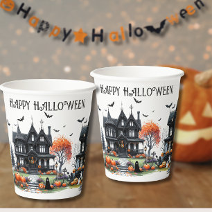 Gobelets En Papier Fête amusante et effrayante d'Halloween