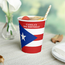 Fête d'anniversaire avec le drapeau de Porto Rico