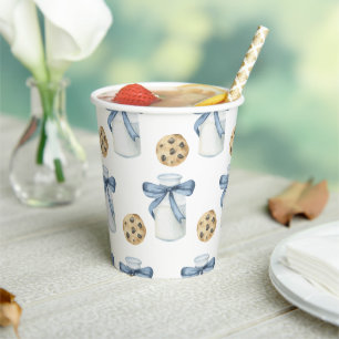 Gobelets En Papier Fête d'anniversaire Cookie et Lait