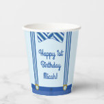 Gobelets En Papier Fête d'anniversaire du petit homme<br><div class="desc">Votre petit homme va adorer ce joli thème lumineux et coloré pour sa première fête d'anniversaire ! Idéal pour un garçon qui tourne un qui aime arc cravates et qui a l'air mignon!</div>