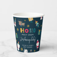 Fête de bébé de Noël drôle 'Ho Ho Mon Dieu'