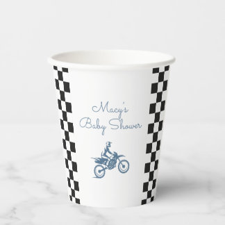 Gobelets En Papier Fête de Bébé Moto Cross