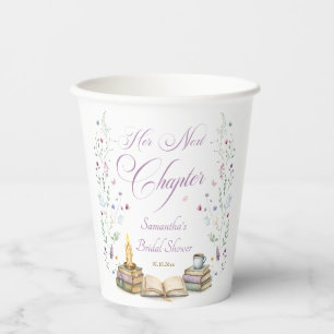 Gobelets En Papier Fête de douche de mariée pour son prochain chapitr