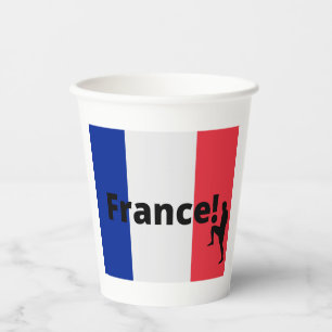Gobelets En Papier Fête de football française célébration d'un but st