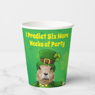 Gobelets En Papier Fête de la marmotte de St. Patrick