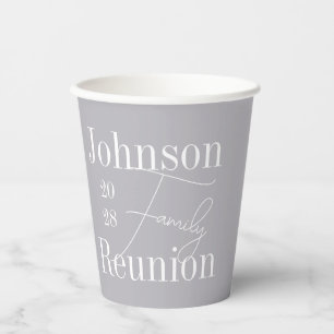 Gobelets En Papier Fête de la Réunion familiale moderne