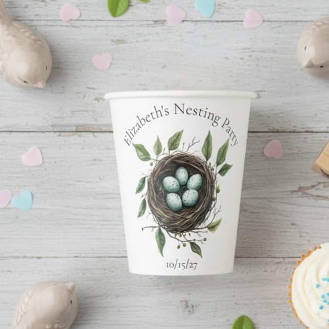 Gobelets En Papier Fête de nidification bébé Nid d'oiseau (Créateur téléchargé)