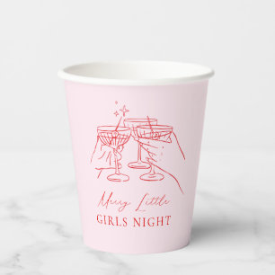 Gobelets En Papier Fête de Noël dessinée à la main