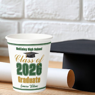 Gobelets En Papier Fête de remise des diplômes de la promotion 2026 d
