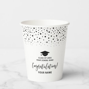 Gobelets En Papier Fête de remise des diplômes de l'école moderne noi