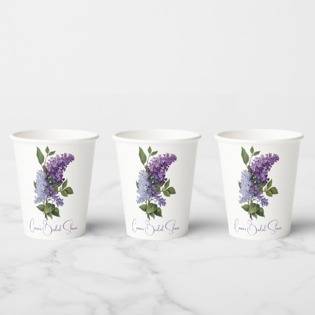 Gobelets En Papier Fête des mariées Lilacs violet (Multi)