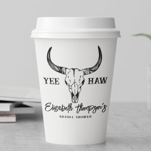 Gobelets En Papier Fête des mariées personnalisée Mariage occidental 