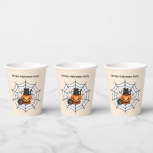 Gobelets En Papier Fête d'Halloween effrayante