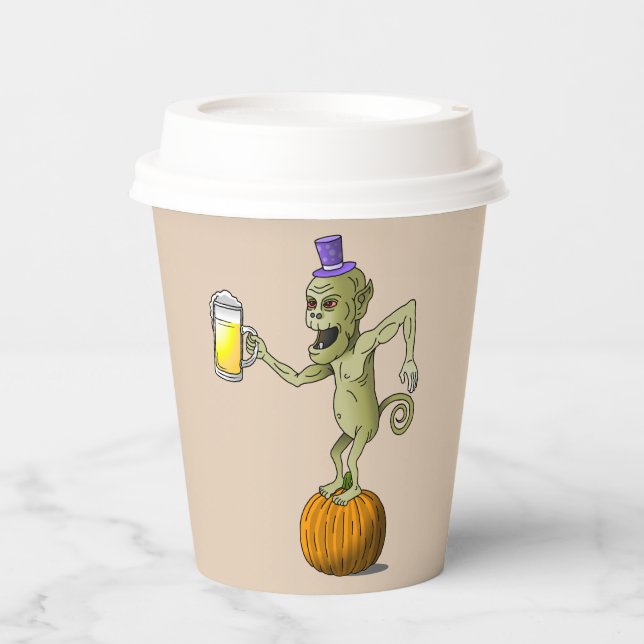 Gobelets En Papier Fête d'Halloween Ghouls (Recto)
