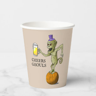 Gobelets En Papier Fête d'Halloween Ghouls