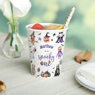 Gobelets En Papier Fête du 1er anniversaire de Halloween Ghost