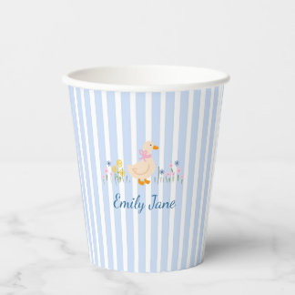 Gobelets En Papier Fête personnalisée pour bébé caneton Anniversaire 