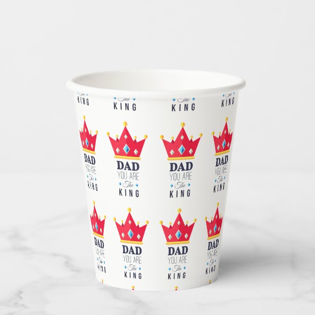 Gobelets En Papier fêtes des pères de tasses de papier (Recto)