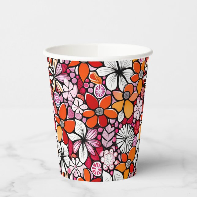 Gobelets En Papier Fêtes hawaïennes (Gauche)