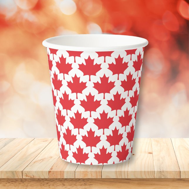 Gobelets En Papier Feuille d'érable de la fête du Canada (Créateur téléchargé)