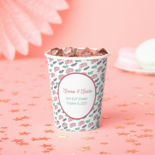 Gobelets En Papier Feuilles floraux Jack et Jill Douche