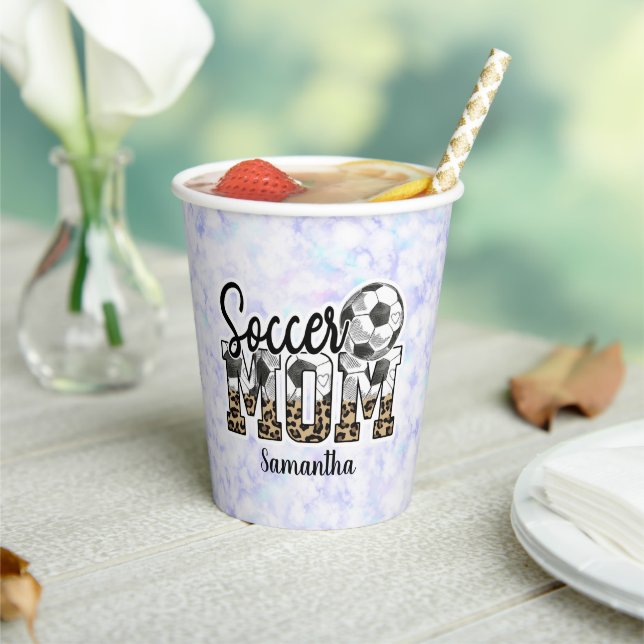 Gobelets En Papier Fier Soccer Maman - Champion de Sideline (Insitu)